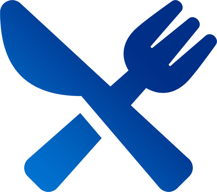 An icon shows a crossed knife and fork.