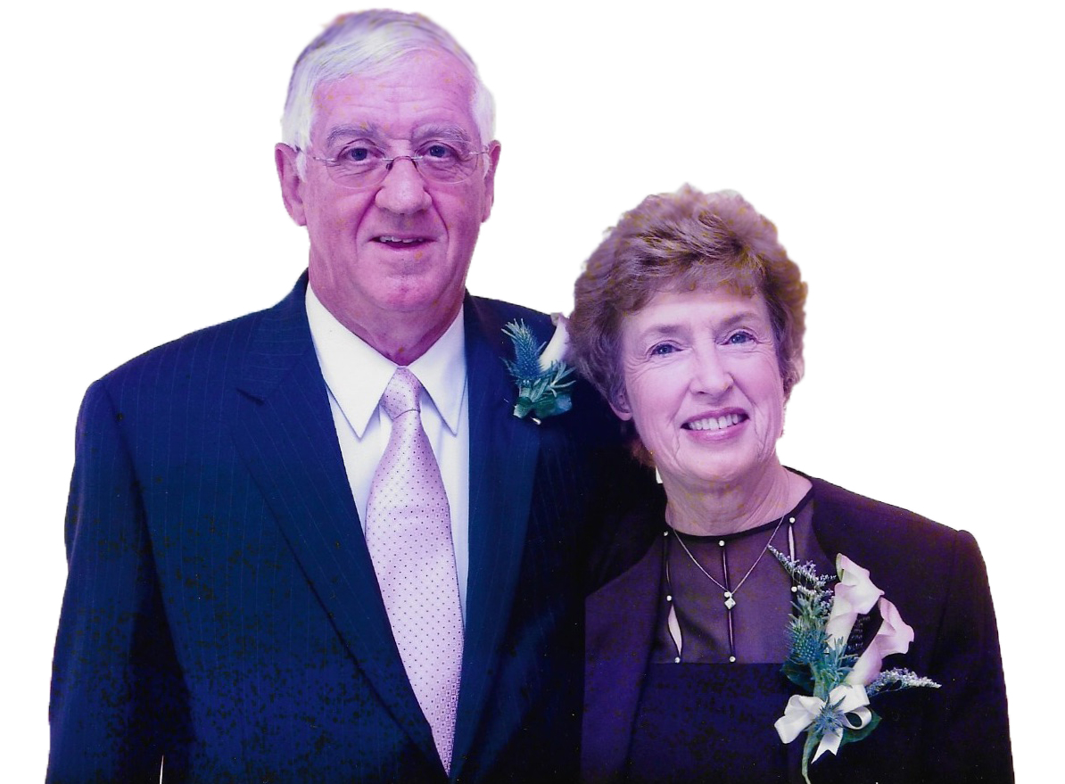 Dr. Laurence Demers, left, and Susan Demers pose for a photo